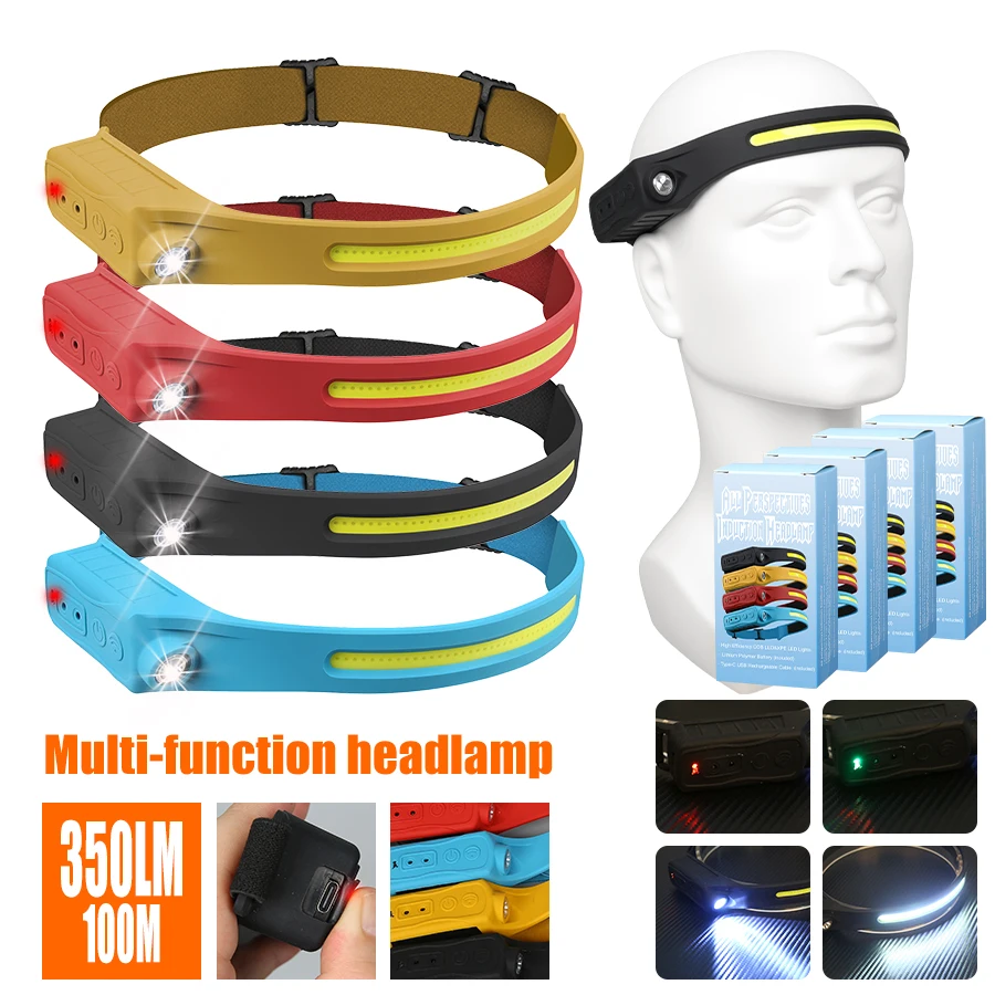 Motion Sensor Outdoor - Şarj Edilebilir Far 350 Lümen Hareket