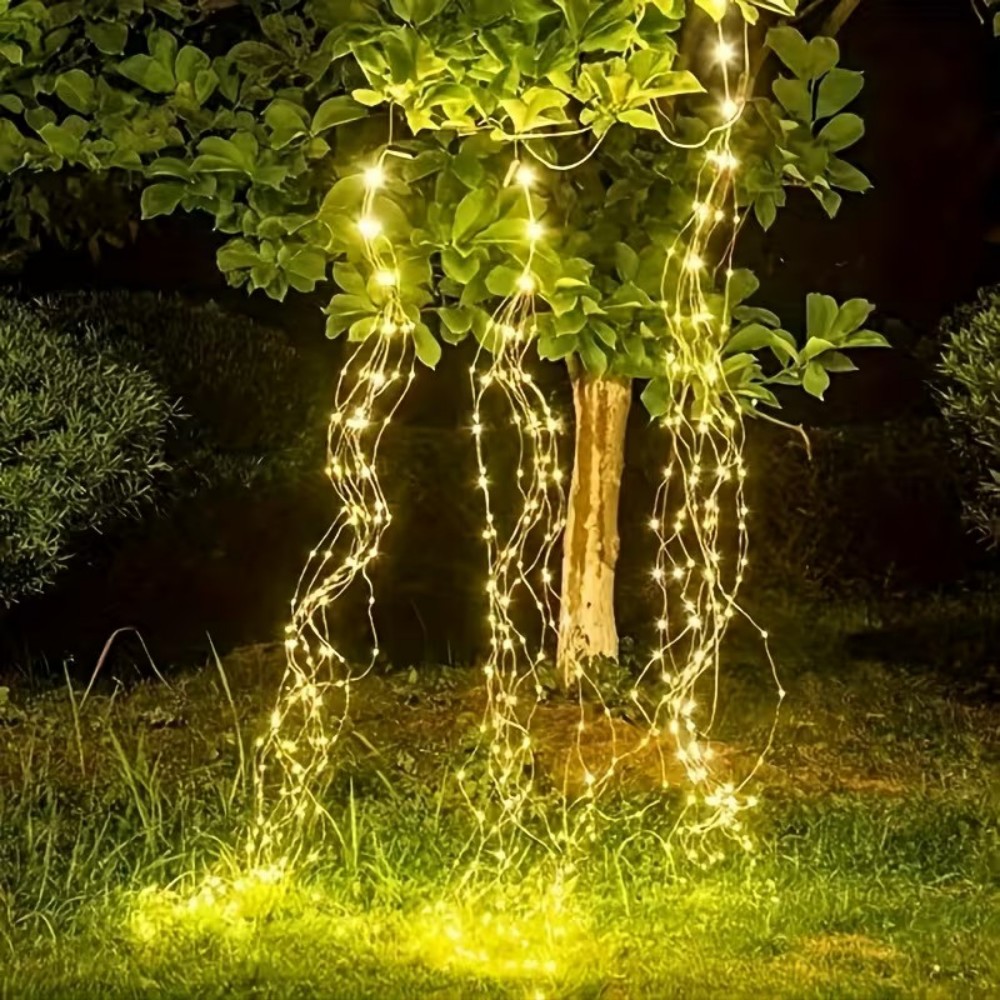 Solar Fairy String - 3M600LED Güneş Enerjili Söğüt Dalı Şeklinde
