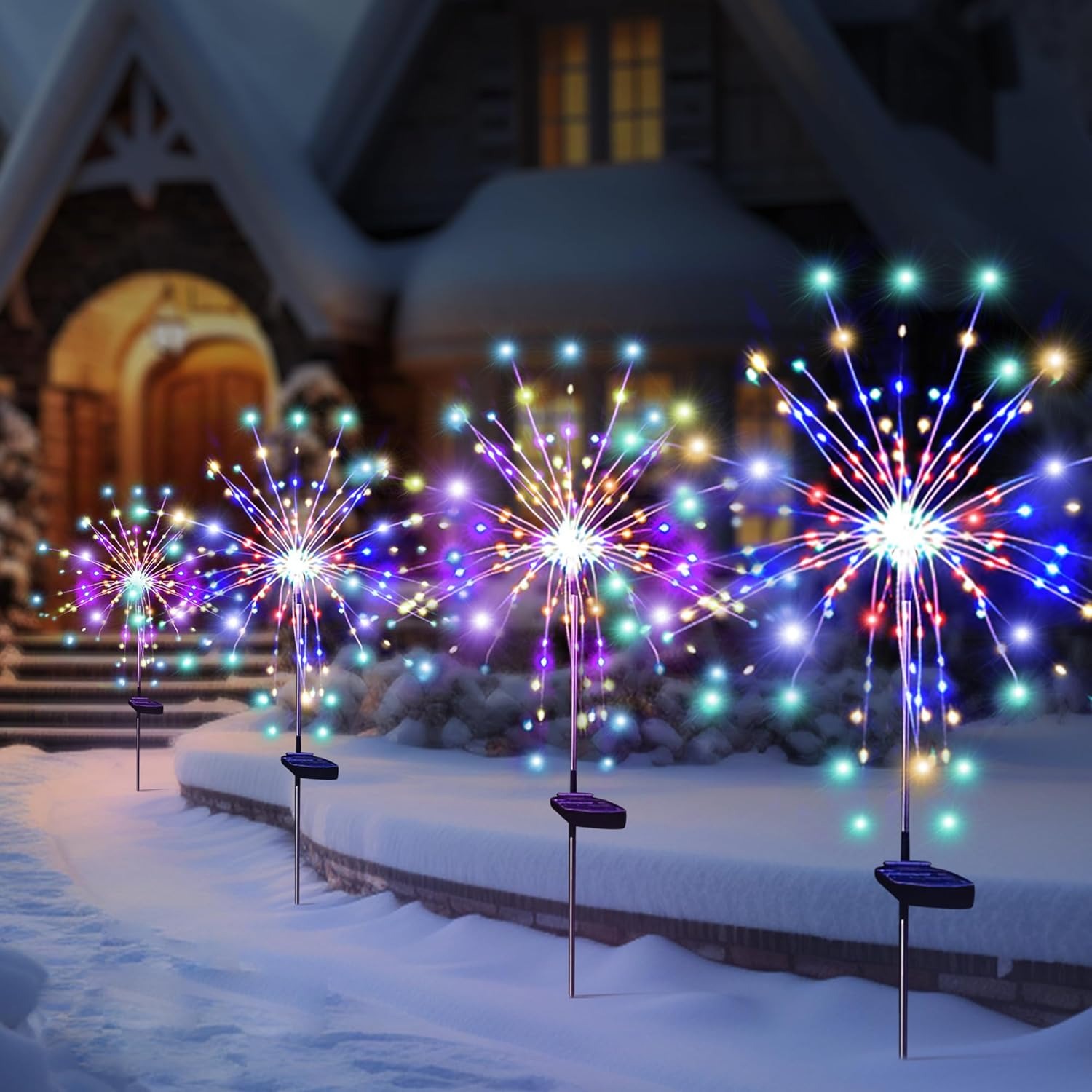 Outdoor Lighting Driveway - Güneş Enerjili LED Havai Fişek Peri