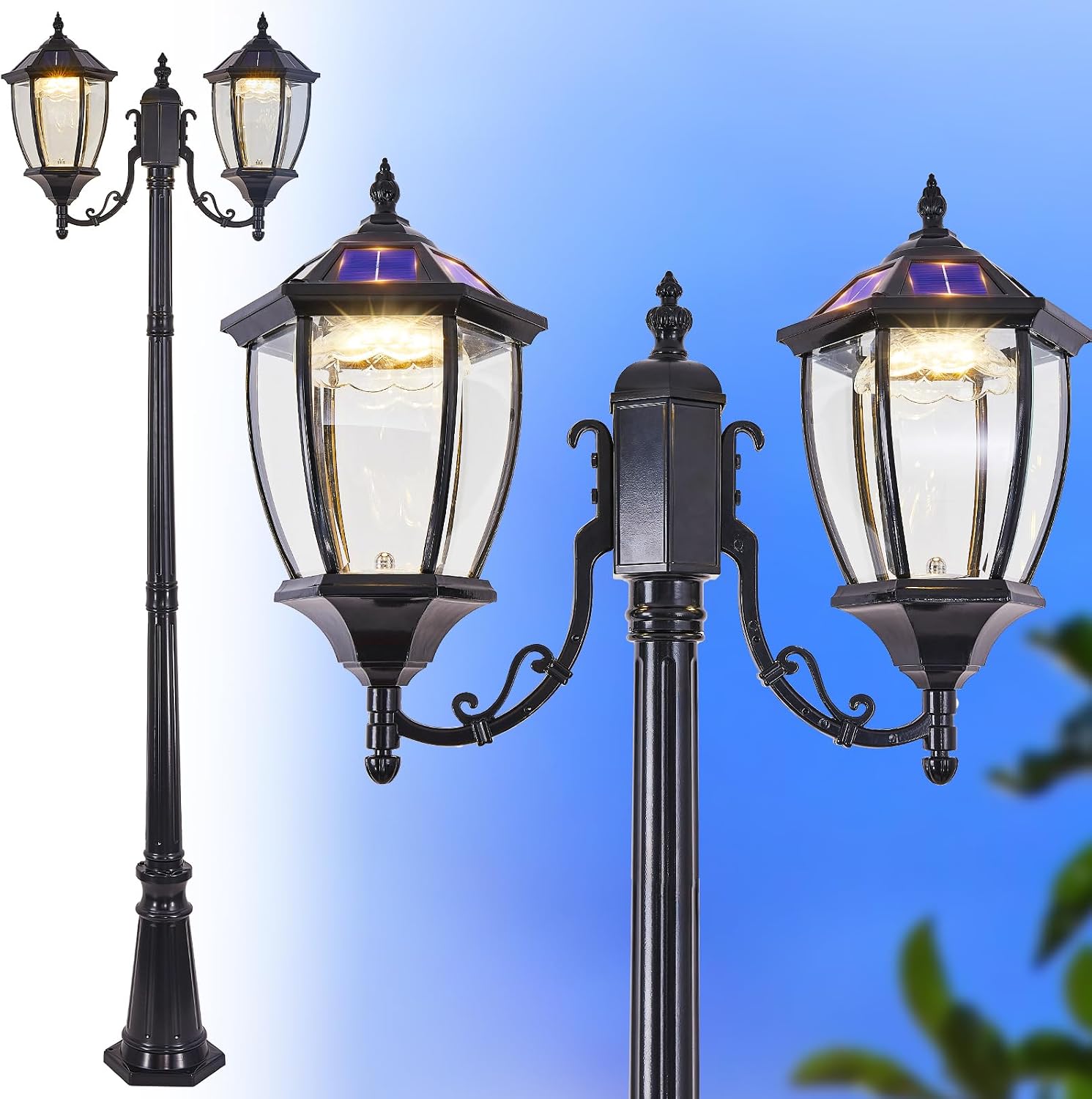 Outdoor Lighting Driveway - Dış Mekan Güneş Enerjili Direk Lambaları,
