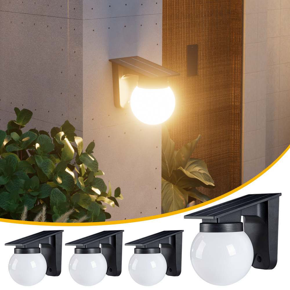 Outdoor Lighting Driveway - Güneş Enerjili Küre Duvar Lambaları Dış