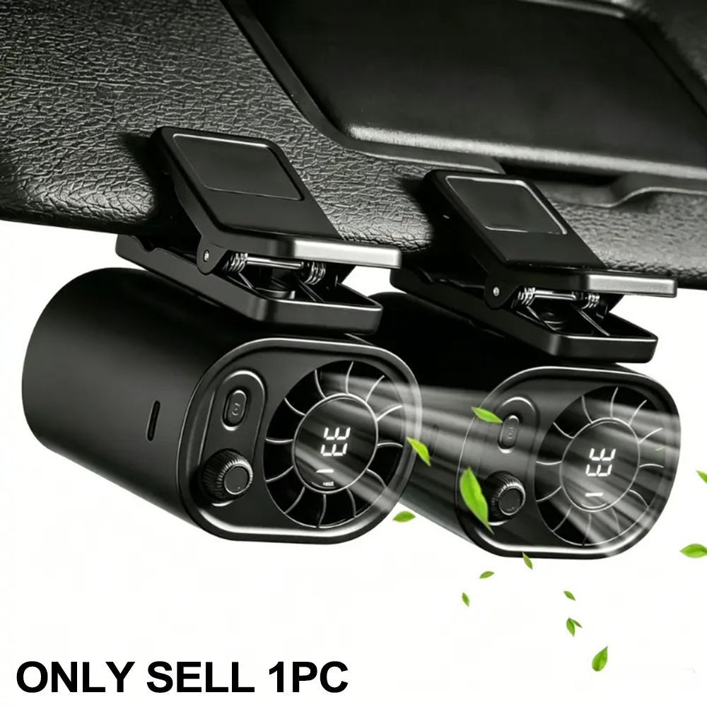 Umbrella Led Clip - Şemsiyeye Takılabilir Taşınabilir Fan, LED Ekran