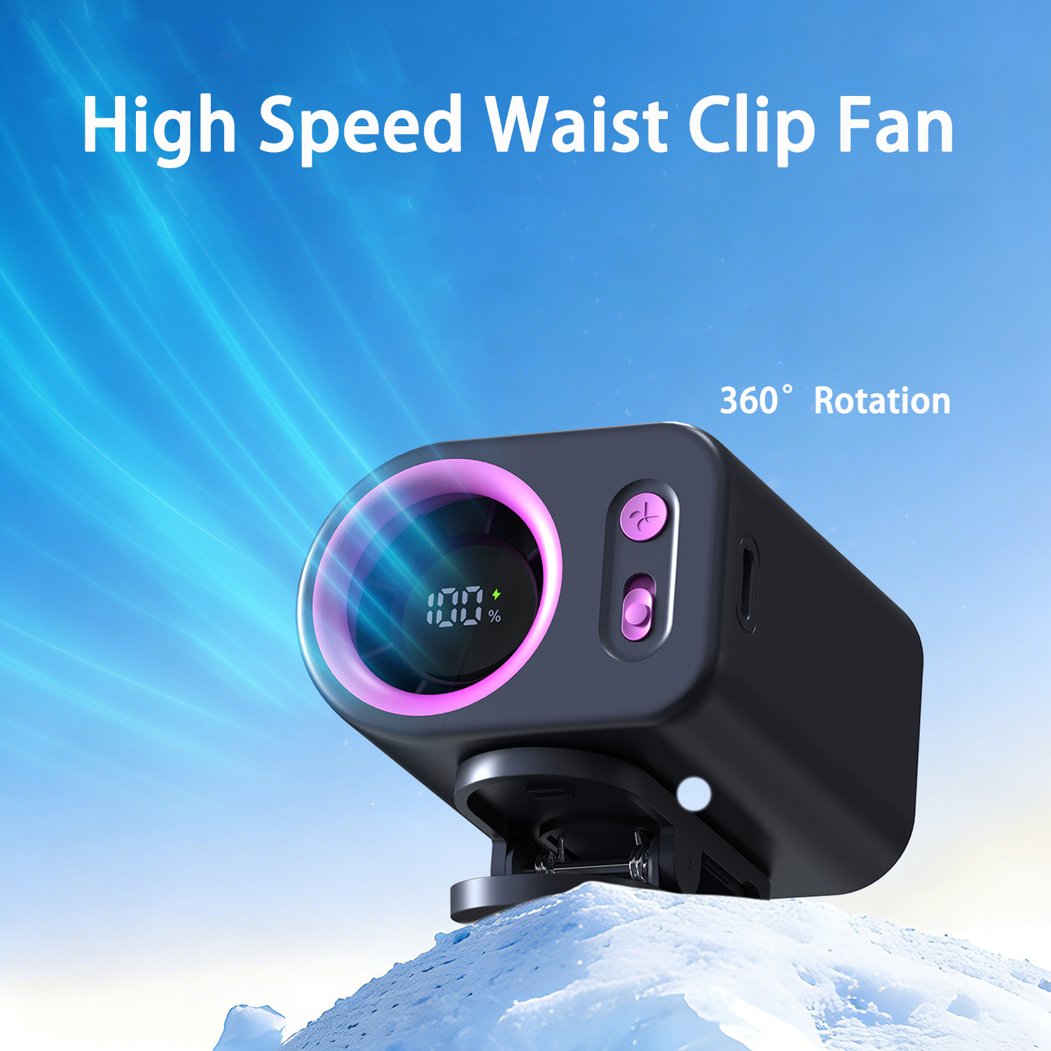 Umbrella Led Clip - Bel Klipsli Fan ve Şemsiye Klipsli