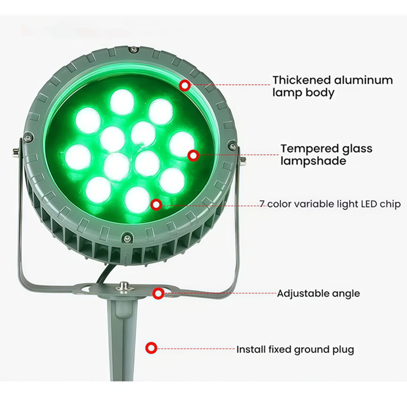 Outdoor Lighting Ground Fixtures - RGB LED Lamba Dış Mekan Duvar