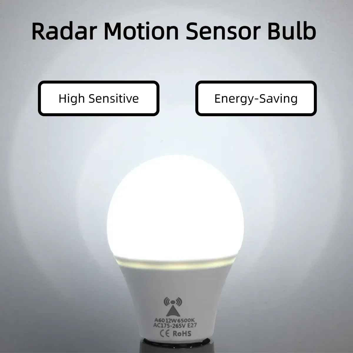 Outdoor Lighting On Stairs - AC175V-265V E27 Radar Hareket Sensörü LED
