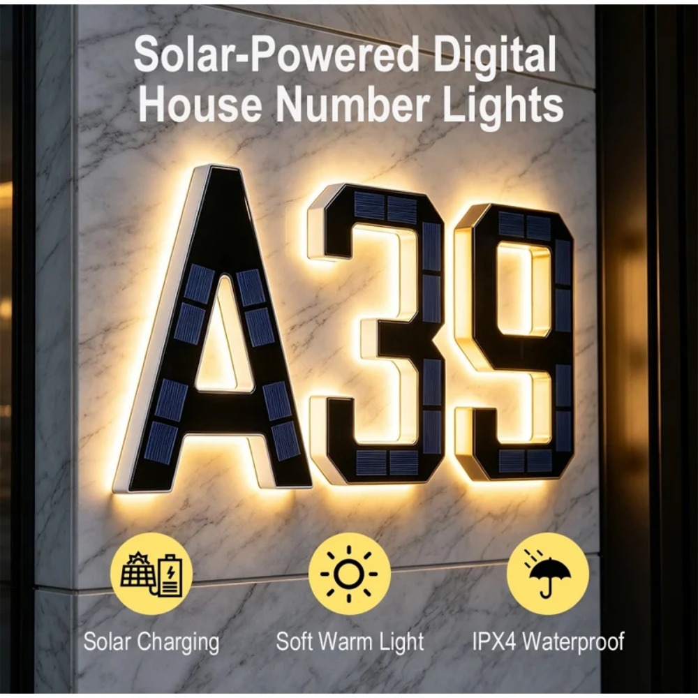 Yeni Güneş Enerjili Adres Tabe - Outdoor Lighting Architectural incelemesi ve fiyatı
