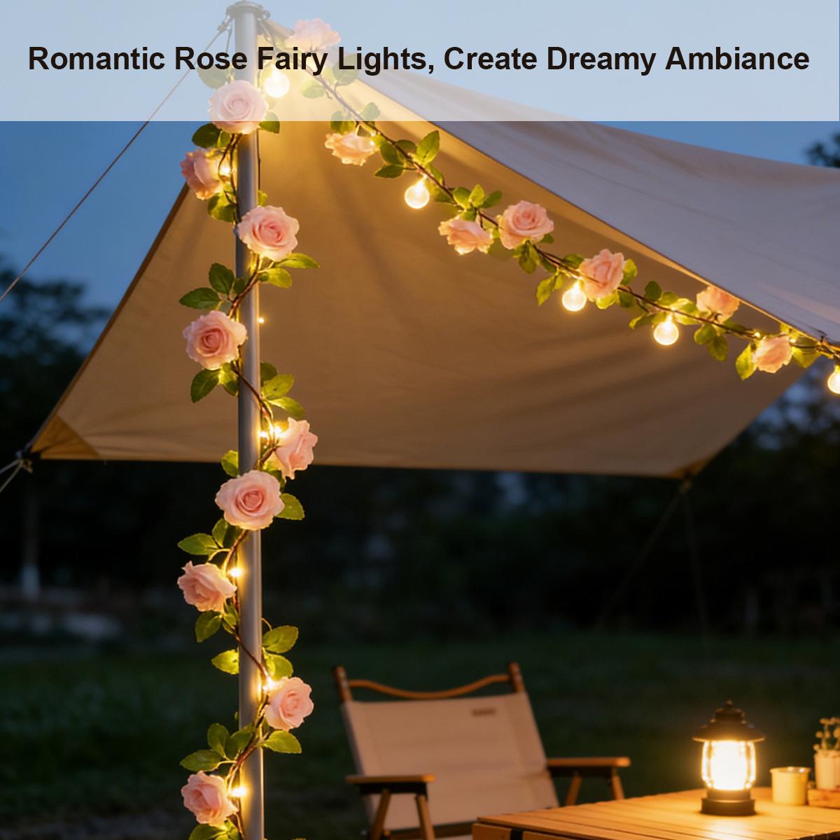 Güneş enerjili gül asma çiçekl - Solar Fairy String incelemesi ve fiyatı
