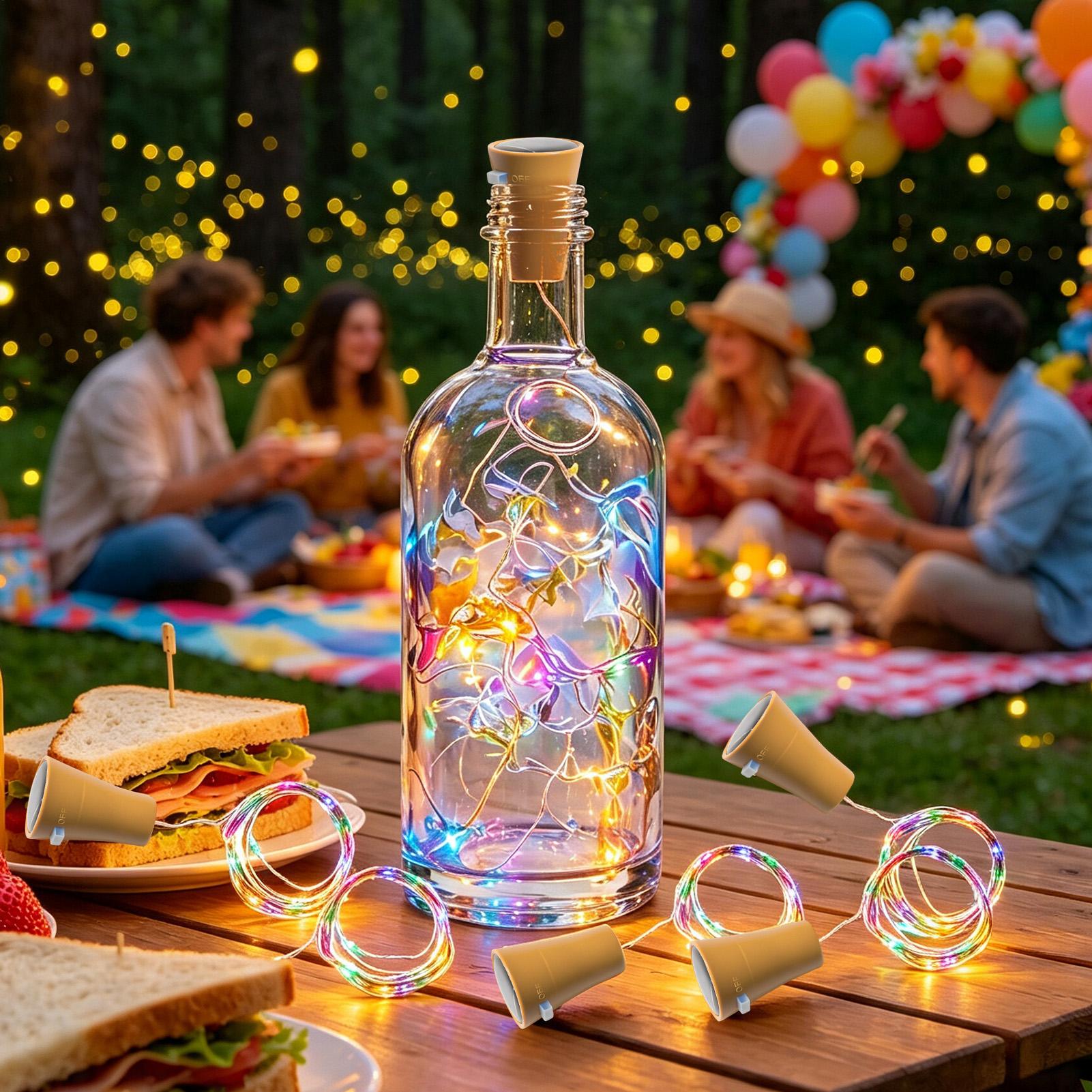Güneş enerjili şarap şişesi ış - Solar Fairy String incelemesi ve fiyatı