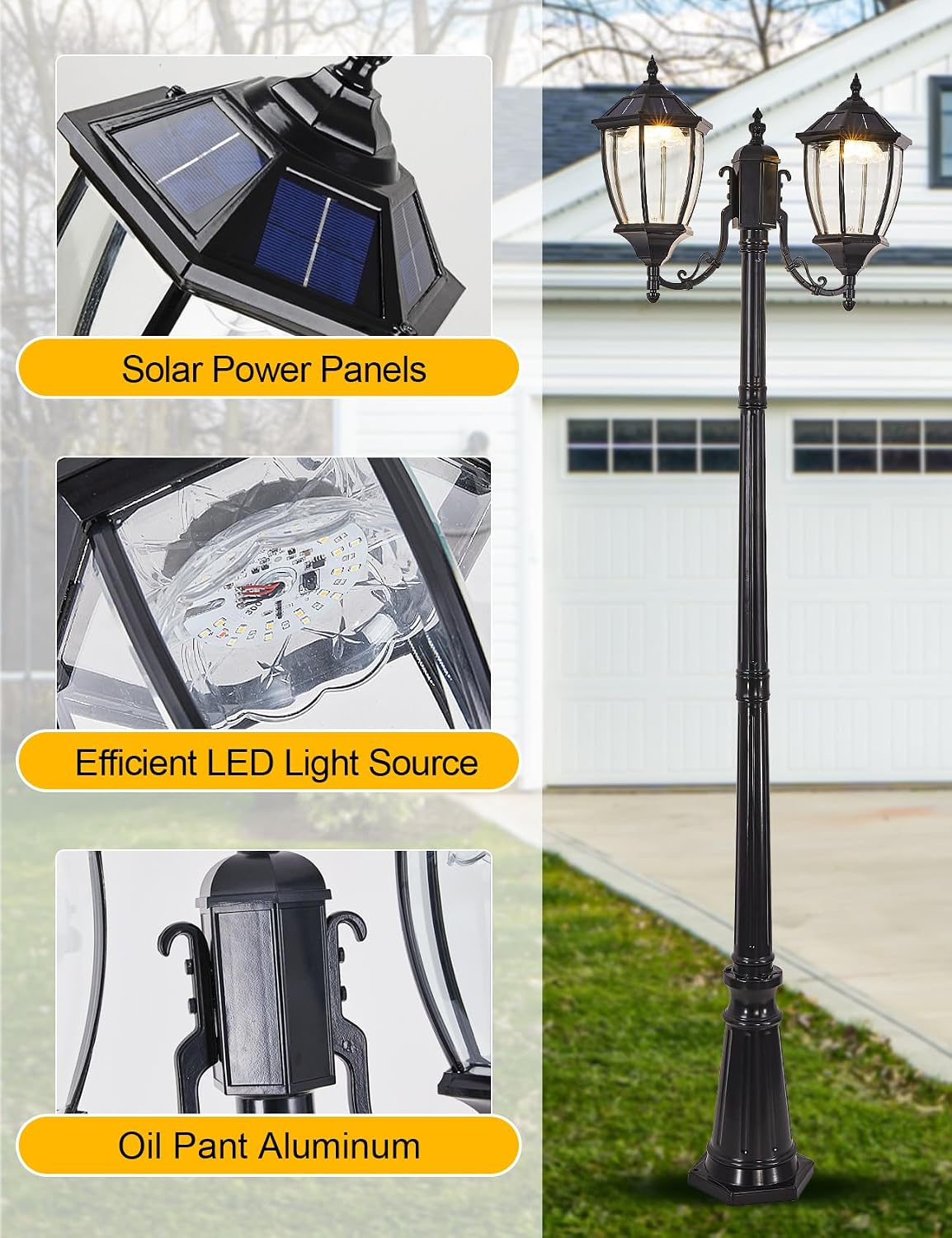Dış Mekan Güneş Enerjili Direk - Outdoor Lighting Driveway incelemesi ve fiyatı