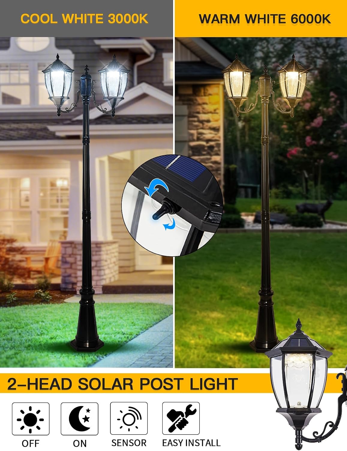 Dış Mekan Güneş Enerjili Direk - Outdoor Lighting Driveway incelemesi ve fiyatı