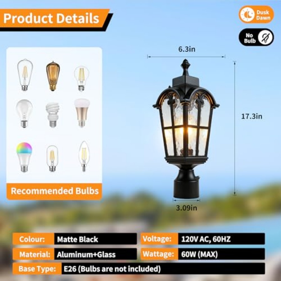 Sensörlü Dış Mekan Direk Lamba - Lighting Fixture Outdoor incelemesi ve fiyatı