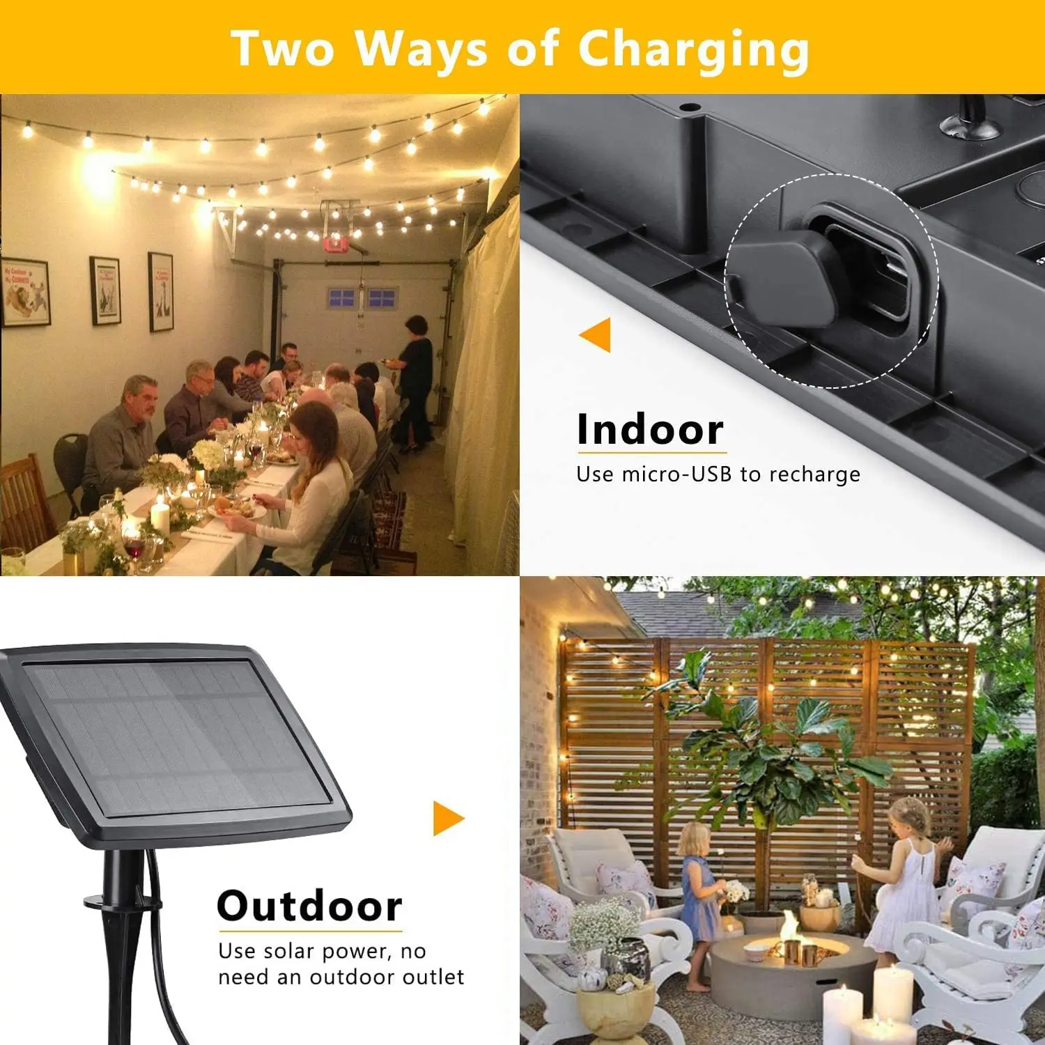 100/50/25ft güneş Led dize işı - Solar Fairy String incelemesi ve fiyatı