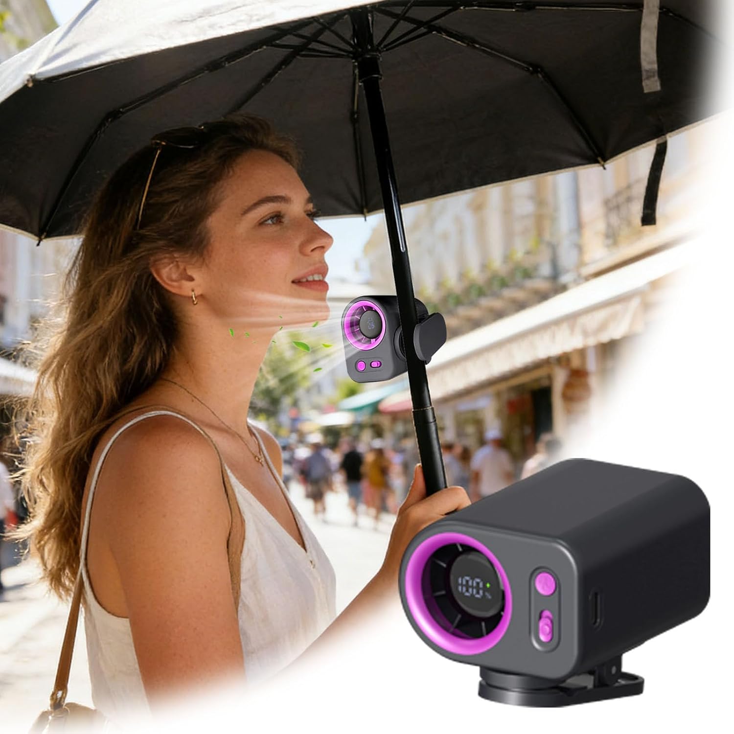 Bel Klipsli Fan ve Şemsiye Kli - Umbrella Led Clip incelemesi ve fiyatı
