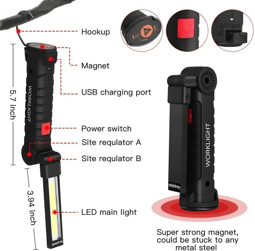 LED COB El Feneri USB Şarj Edi - Lighting Fixture Outdoor incelemesi ve fiyatı