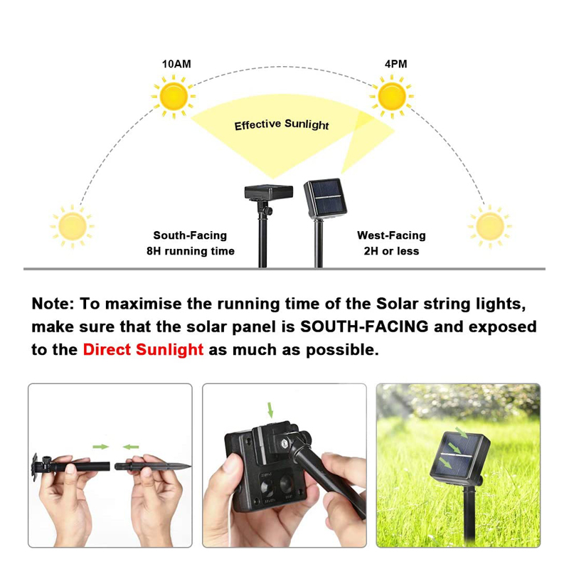 Açık LED güneş peri dize işıkl - Solar Fairy String incelemesi ve fiyatı