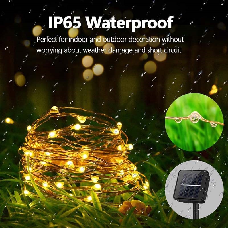 Açık LED güneş peri dize işıkl - Solar Fairy String incelemesi ve fiyatı