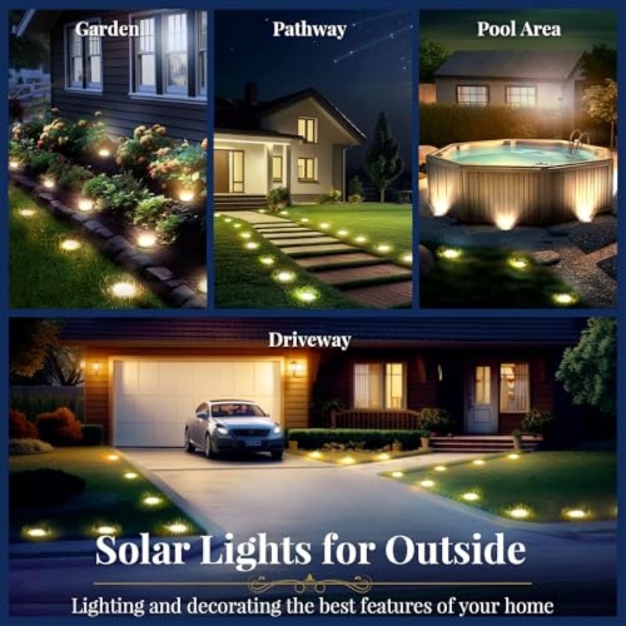 Güneş Enerjili Zemin Lambaları - Outdoor Lighting Driveway incelemesi ve fiyatı