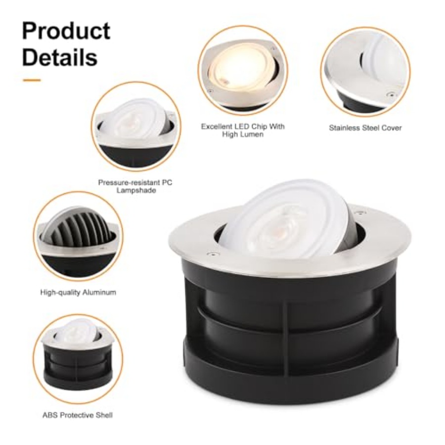 Bahçeler için Açısı Ayarlanabi - Outdoor Lighting Ground Fixtures incelemesi ve fiyatı